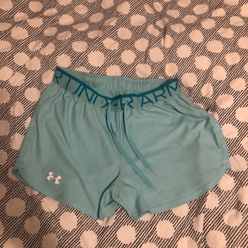 Under Armour women’s shorts light blue